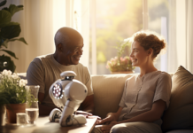 Robot assistant ElliQ pour seniors : autonomie et compagnie technologique