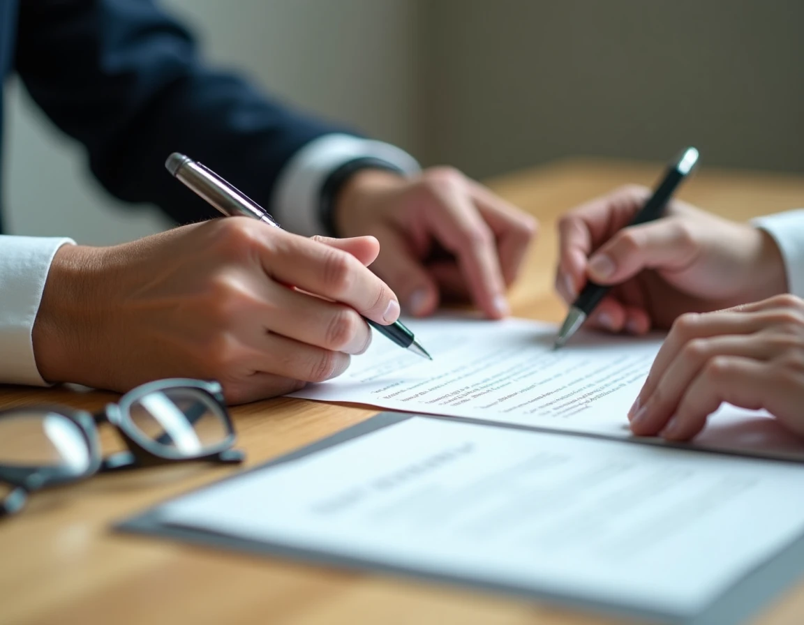 Signature d'un document officiel dans le cadre des obligations légales d'une curatelle